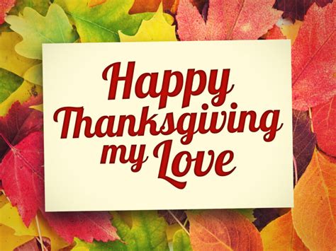 Happy Thanksgiving For Love
