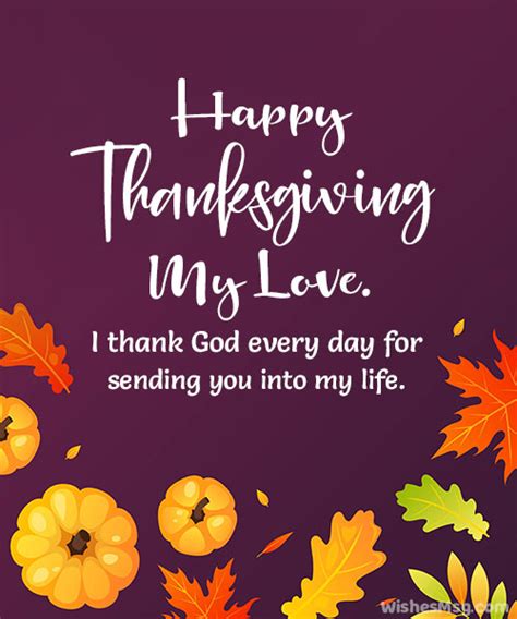 Happy Thanksgiving Message To My Love