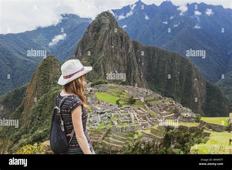 Happy Tourist Machu Picchu