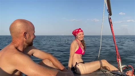 Happy Tourists Sailing
