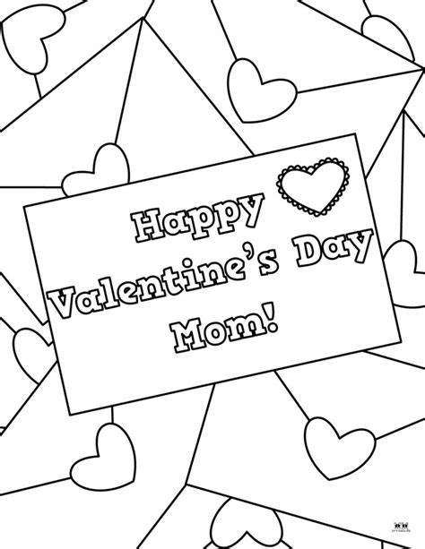Happy Valentines Day Mom Coloring Pages