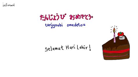 Happy birthday dalam bahasa jepang in INDONESIA