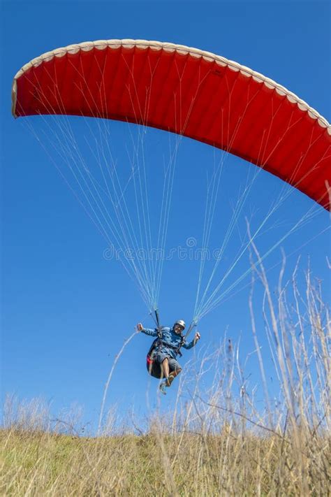 Happy paraglider