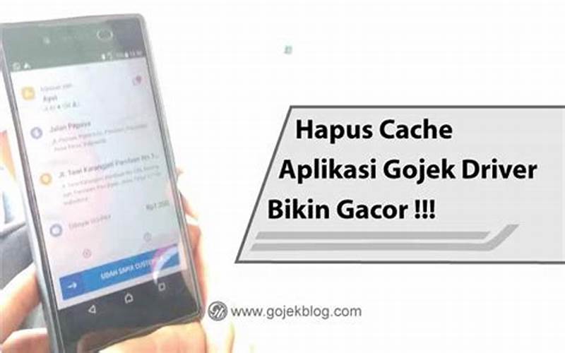 Hapus Cache Aplikasi Gojek