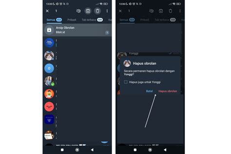 Hapus Chat Telegram