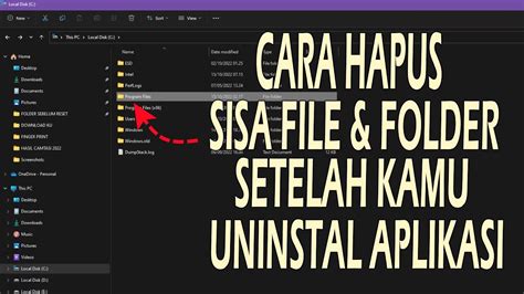 Hapus File Sisa