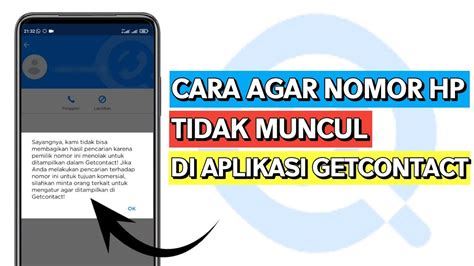 Cara Melindungi Nomor Telepon Anda dari Pencarian di GetContact di Indonesia