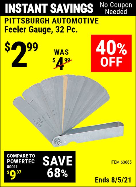 Precision Perfection Found: Harbor Freight's Premium Feeler Gauge for Flawless Measurements