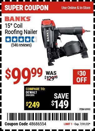 Seamlessly Secure Your Roof with the Harbor Freight Roofing Nailer - Achieve Professional-Grade Results.