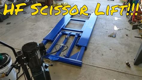 Raise Your Game with Harbor Freight's High-Tech Scissor Lift - Elevate Your Work to New Heights!