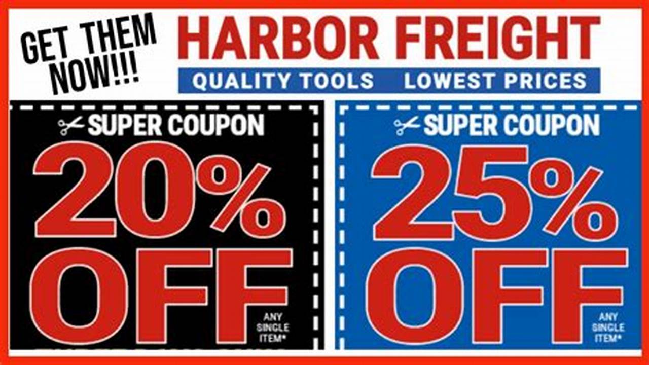 Harbour Freight Coupon Code 2024