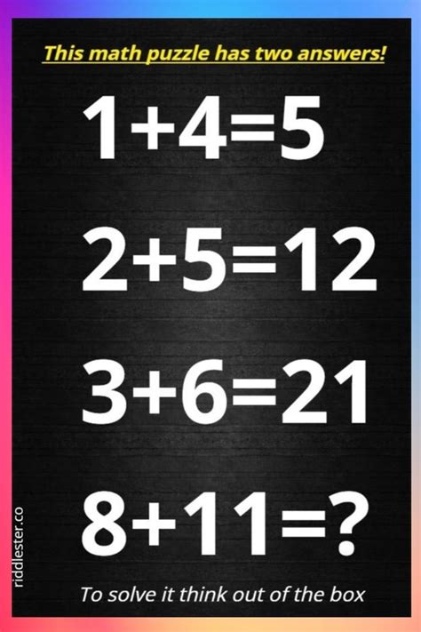 Hard Challenging Math Riddles
