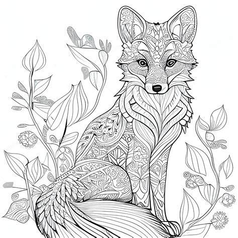 Hard Fox Coloring Pages