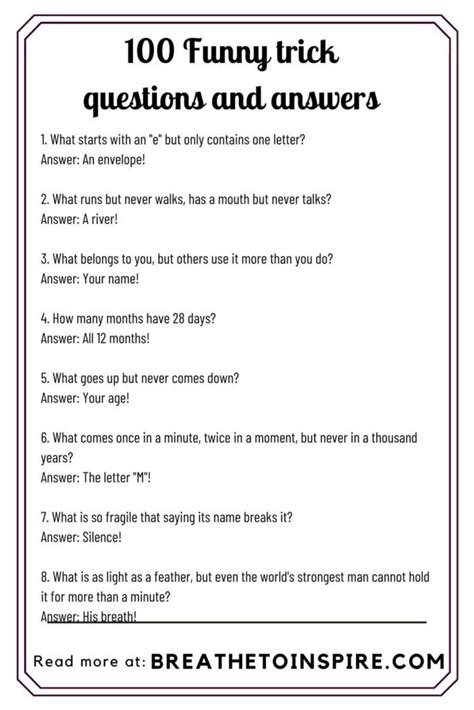 Hard Funny Questions