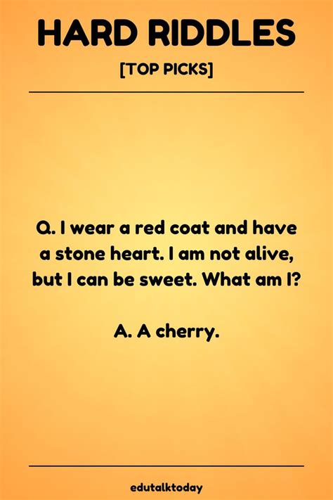 Hard Jokes And Riddles With Answers