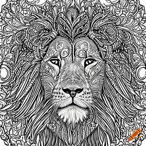 Hard Lion Coloring Pages