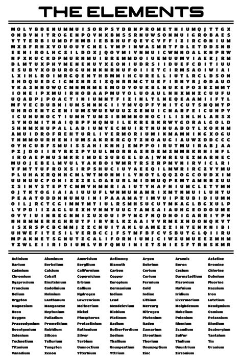 Hard Printable Word Search Puzzles