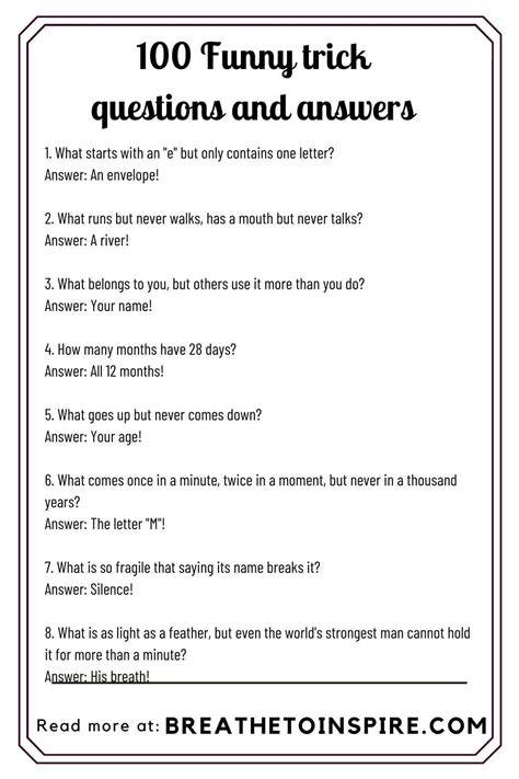 Hard Questions To Answer Funny