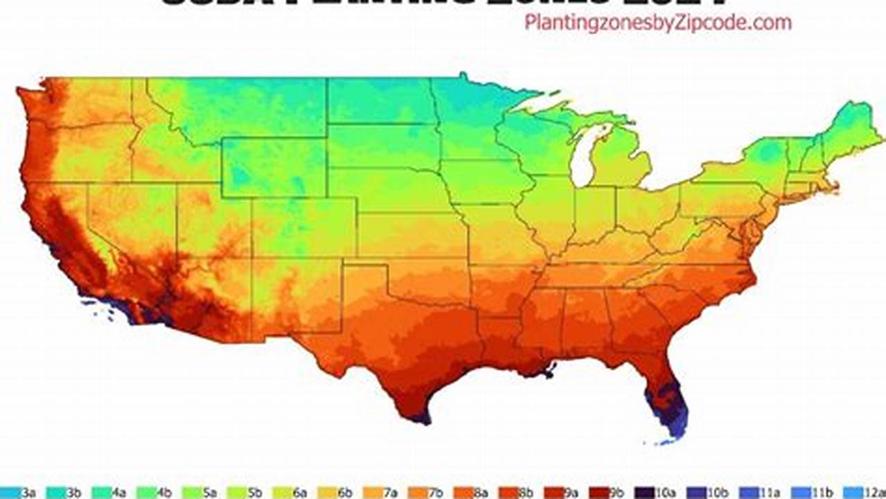 Hardiness Zone Map 2024 By Zip Code Nc