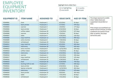 Download Computer inventory templates In Excel