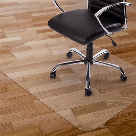 Seteol Home Office Chair Mat for Hardwood Floor, 30'' x 48'' Clear Floor Mat for Rolling Chairs