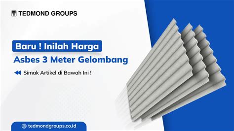 Harga Asbes 3 Meter