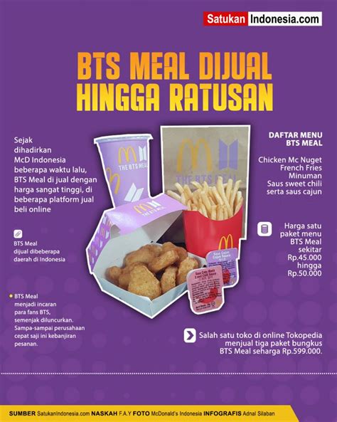 Harga BTS Meal McD Indonesia