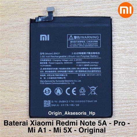 Harga Baterai Xiaomi Original