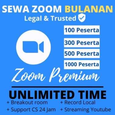 Harga Berlangganan Zoom Berdasarkan Tingkat Layanan