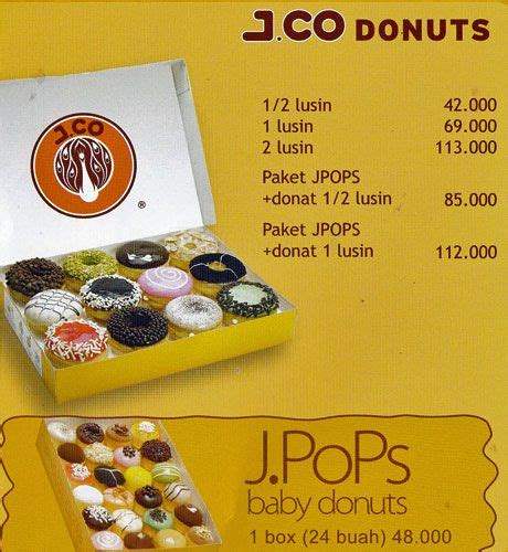 Harga Donuts JCO Terbaru