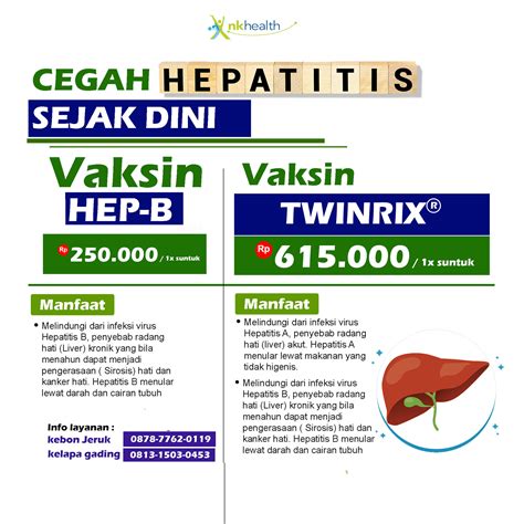 Harga Imunisasi Hepatitis A