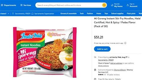 Harga Indomie di Amerika