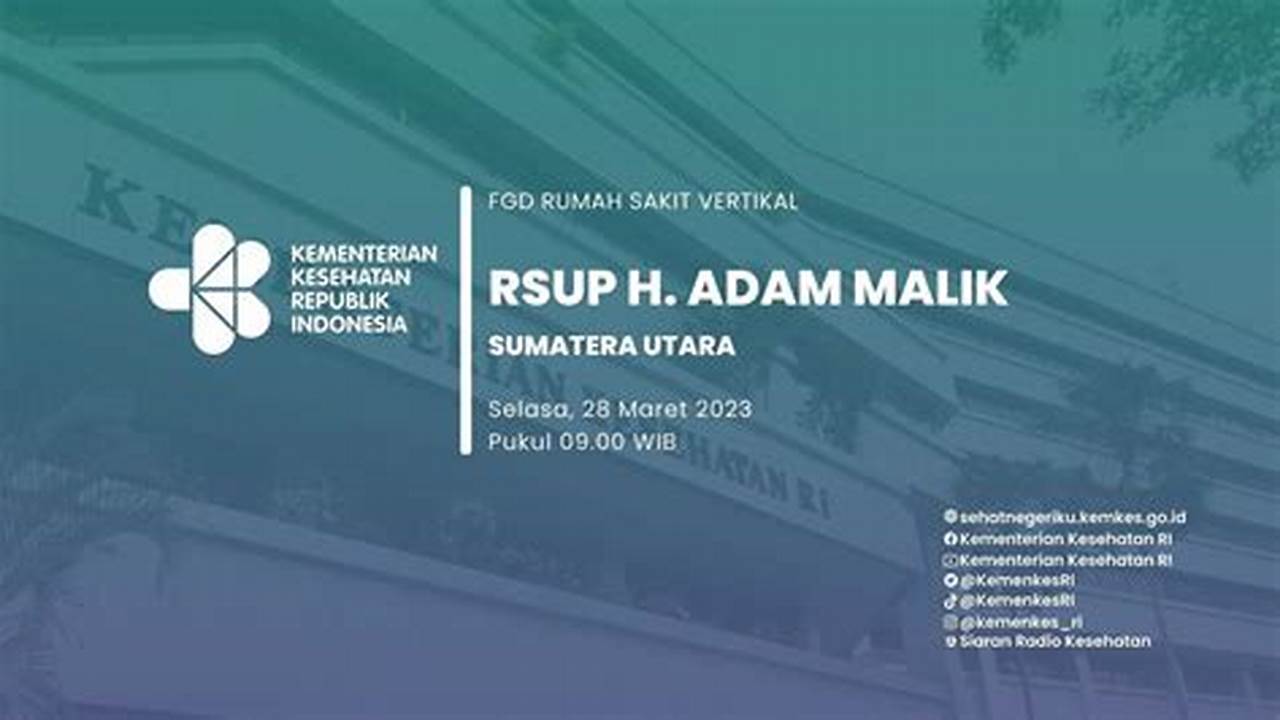 Harga Kamar RSup H. Adam Malik Sumatera Utara