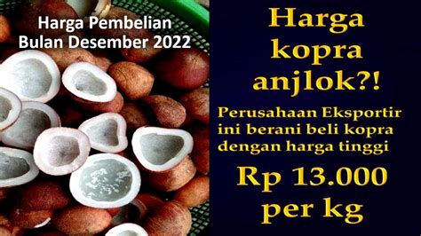 Harga Kopra Edible: Apa yang Dihargai di Pasar Indonesia?