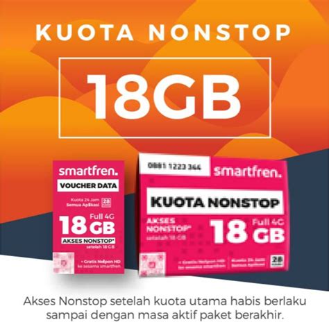 Harga Kuota Smartfren 18GB Nonstop Terkini 2021