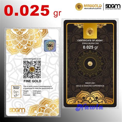 Harga Logam Mulia 0.025 Gram