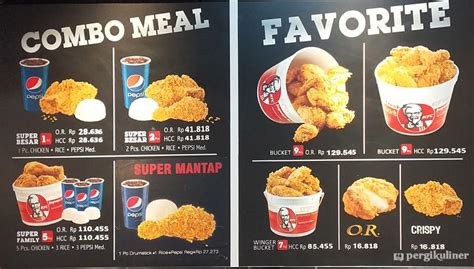 Harga Makan KFC di Indonesia