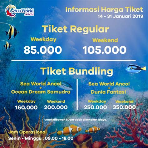 Harga Masuk Seaworld Indonesia