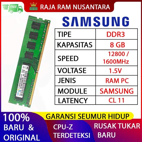 Harga Memory DDR3 Terbaik di Indonesia