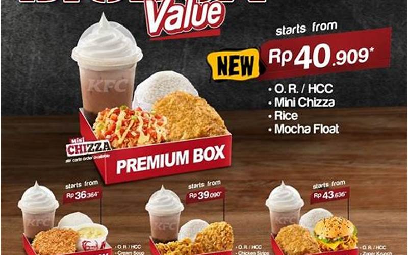 Harga Menu Kfc