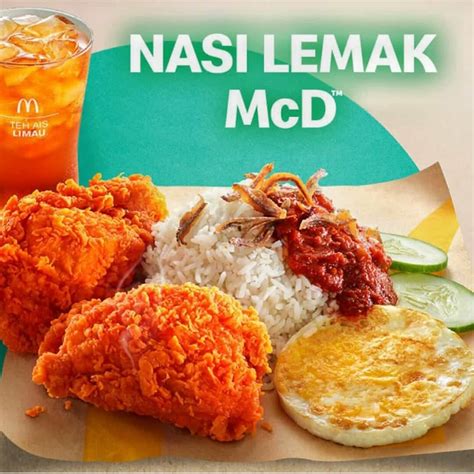 Harga Nasi Lemak McD - Makanan Kebanggan Masyarakat Malaysia