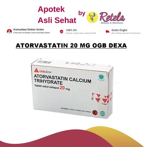 Harga Obat Atorvastatin 20 mg di Indonesia