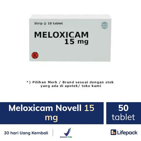 Harga Obat Meloxicam 15 mg
