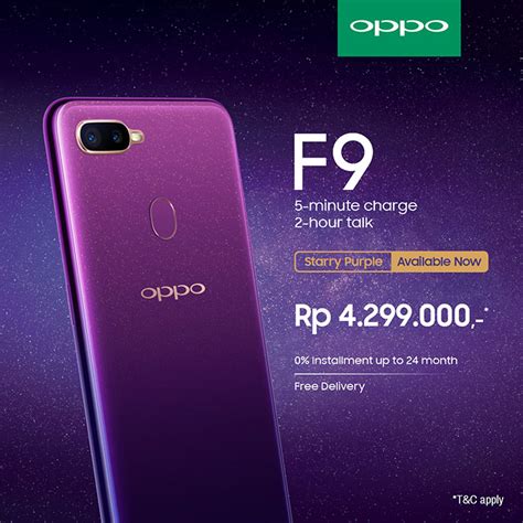 Harga Oppo F9 Pertama Keluar