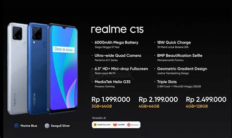 Harga Pasaran Realme C15 Terkini