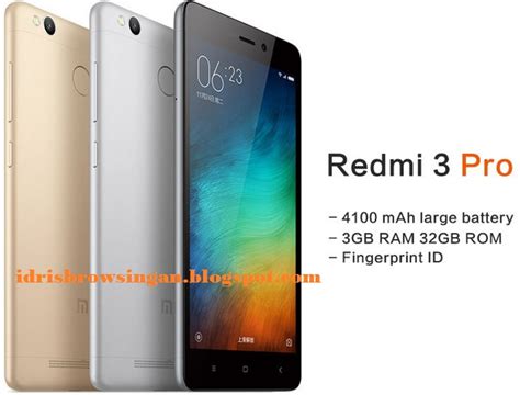 Harga Pasaran Redmi 3 Pro