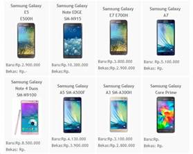 Harga Samsung 5 dan Informasi Lainnya