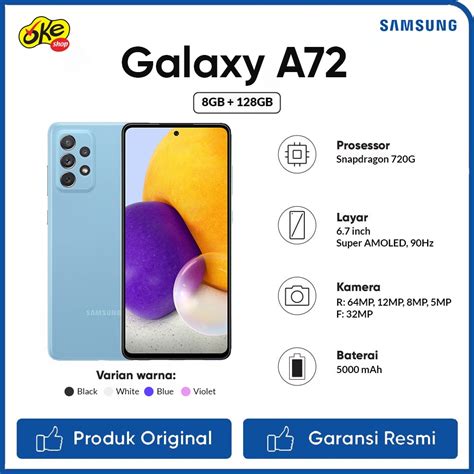 Harga Samsung A72 5G 2021 – Termasuk Fitur Terbaru dan Spesifikasinya