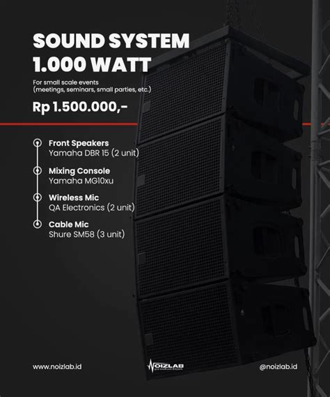 Harga Sewa Sound System Terbaik di Indonesia