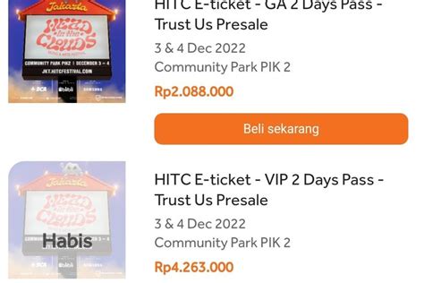 Harga Tiket HITC Indonesia